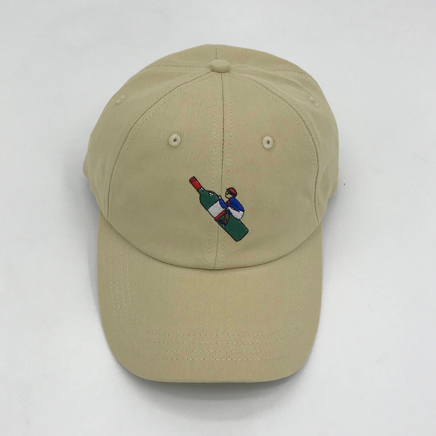 Jockey auf Weinflasche Cap | Beige