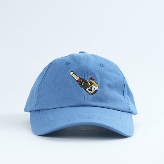 Jockey auf Champagnerflasche Cap | Blau