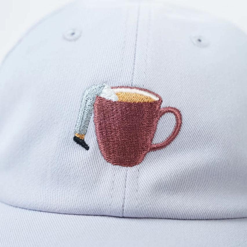 Coffee Deep Dive | Fliederfarben | Unisex Dad Hat | Bestickte Kappe