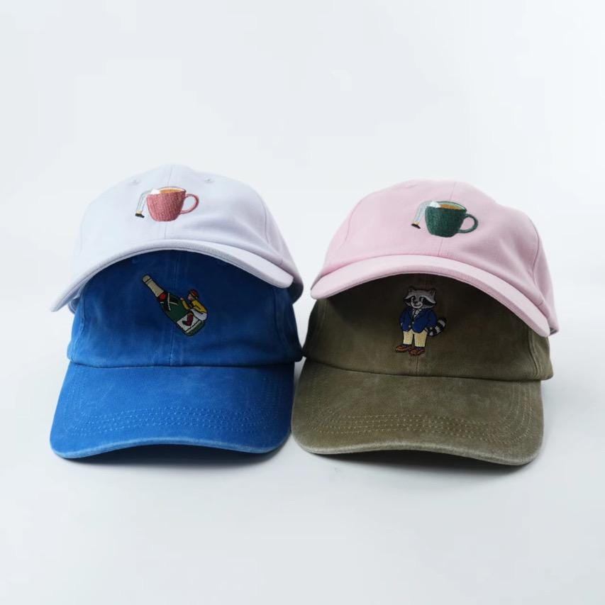 Coffee Deep Dive | Rosa | Cap | Bestickte Kappe Kaffee